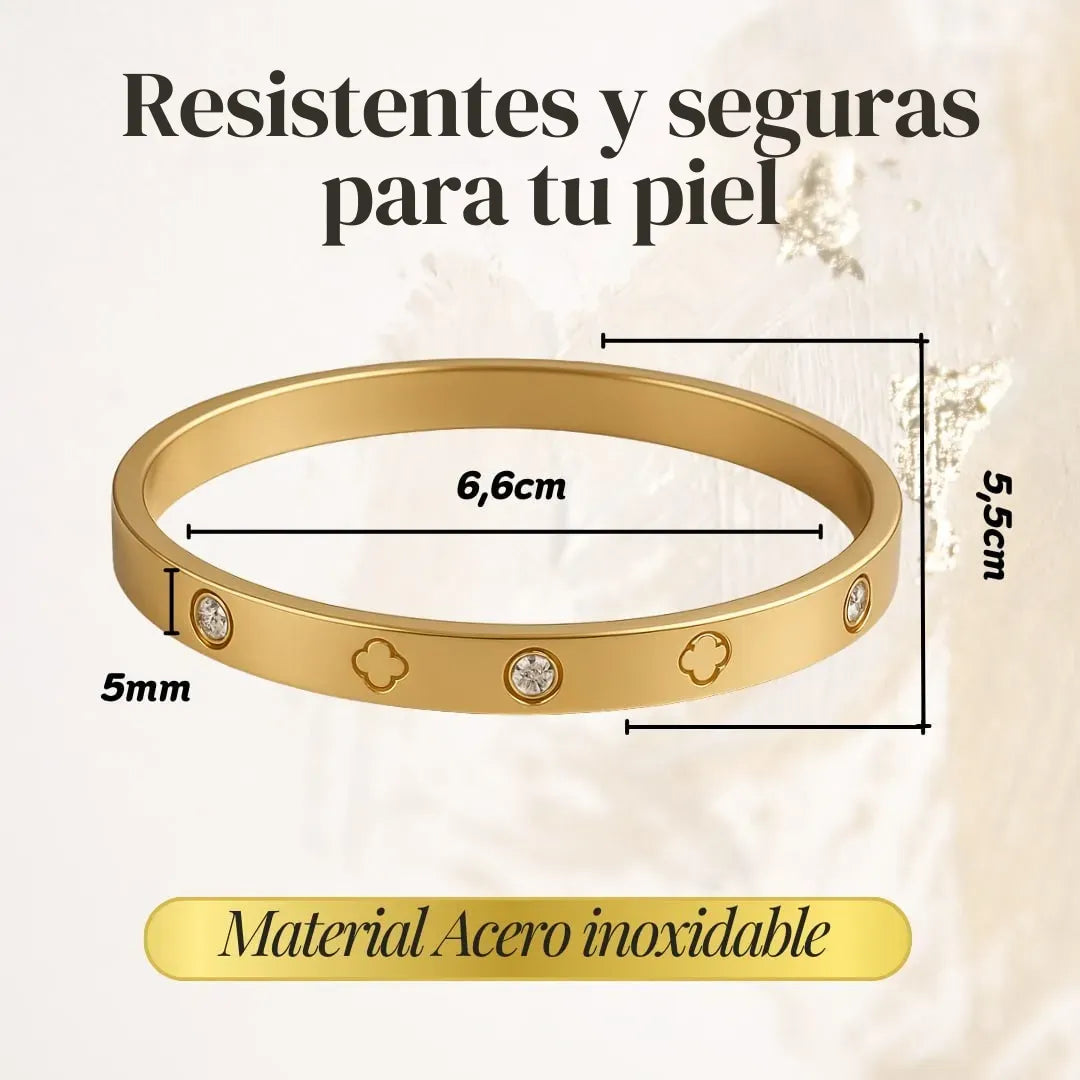 Set de 3 Brazaletes estilo Cartier para mujer