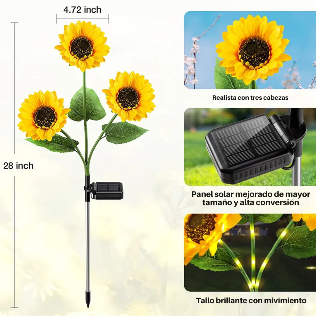 Girasoles - Faroles Solares de Jardín