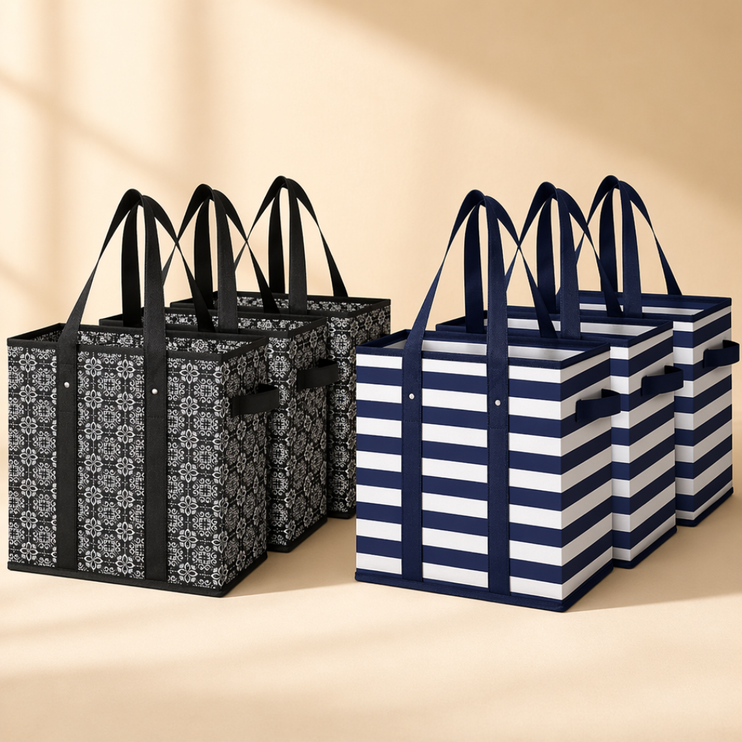 Set Bolsas Plegables x3 - Carga, pliega, listo.