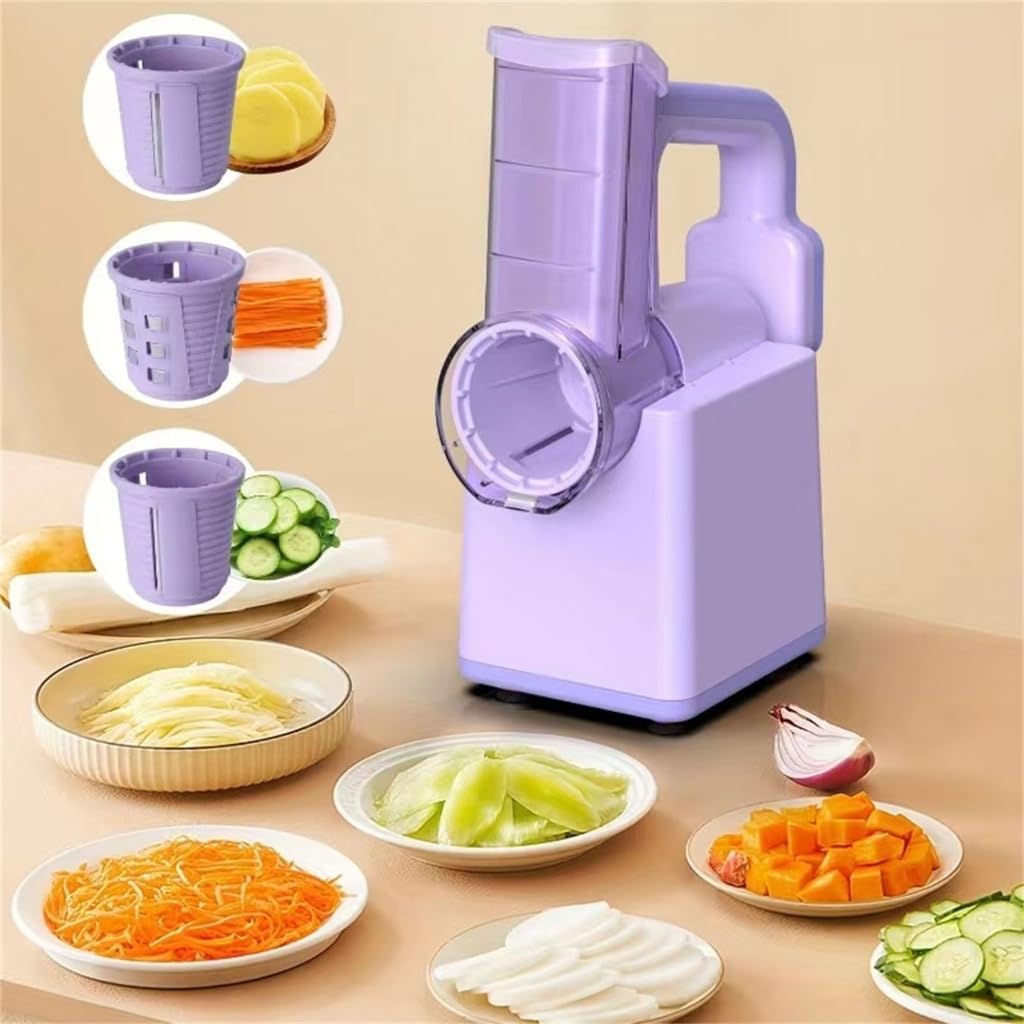 Rallador Eléctrico de Cocina 4 en 1