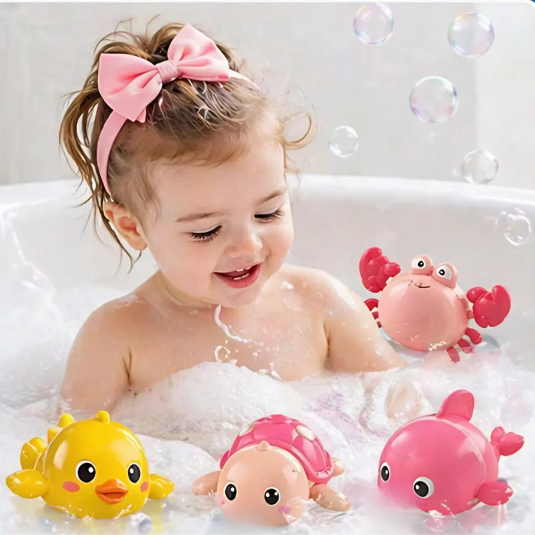 SET X 4 Amiguitos acuáticos para niños que aman jugar
