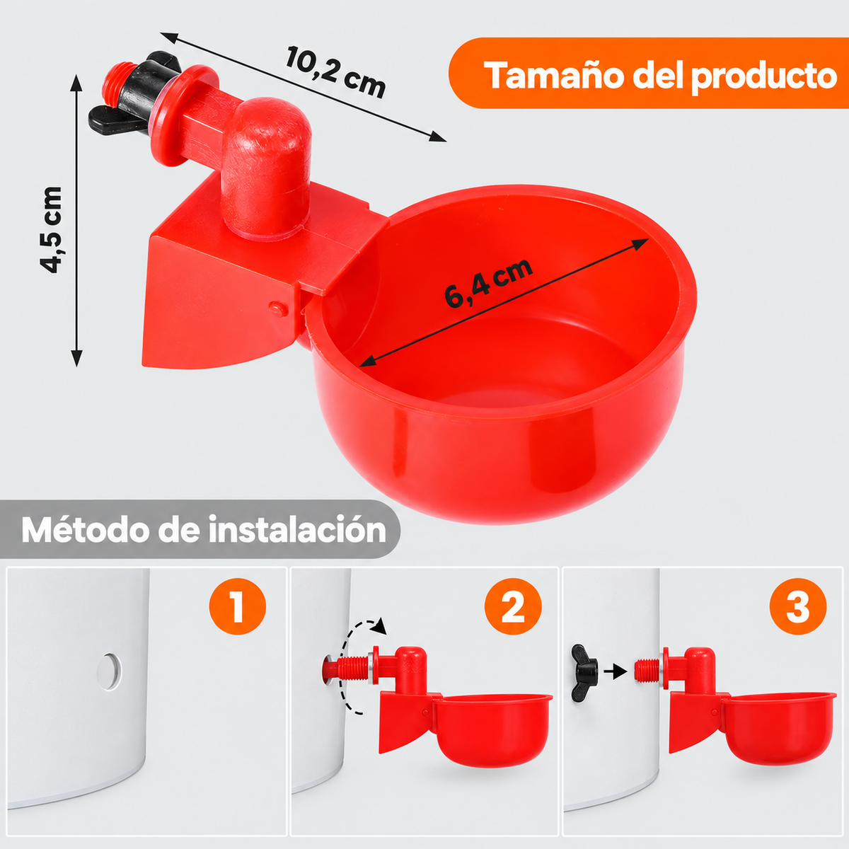 Kit de Bebederos x5 - Sistema  de Relleno Automático