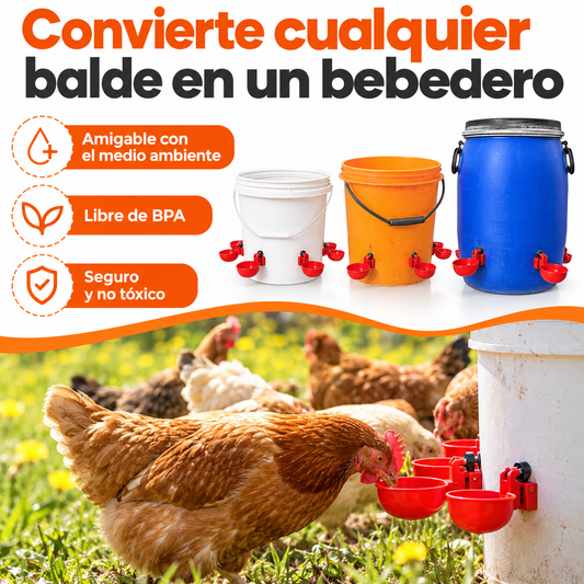 Kit de Bebederos x5 - Mejora Comercial para tu Producción