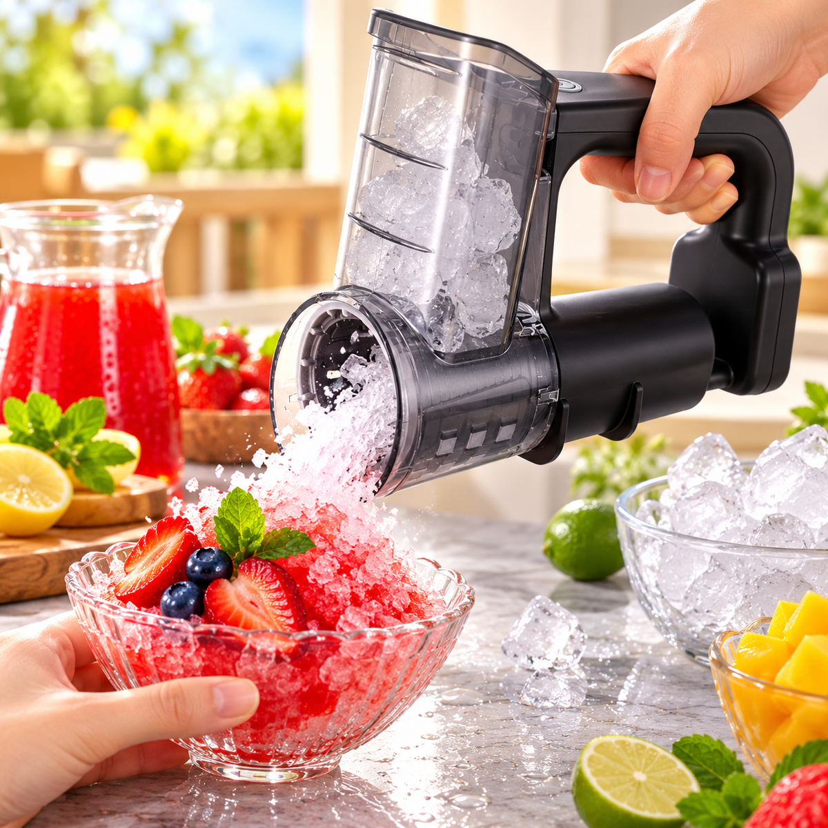 Rallador Eléctrico de Cocina 4 en 1