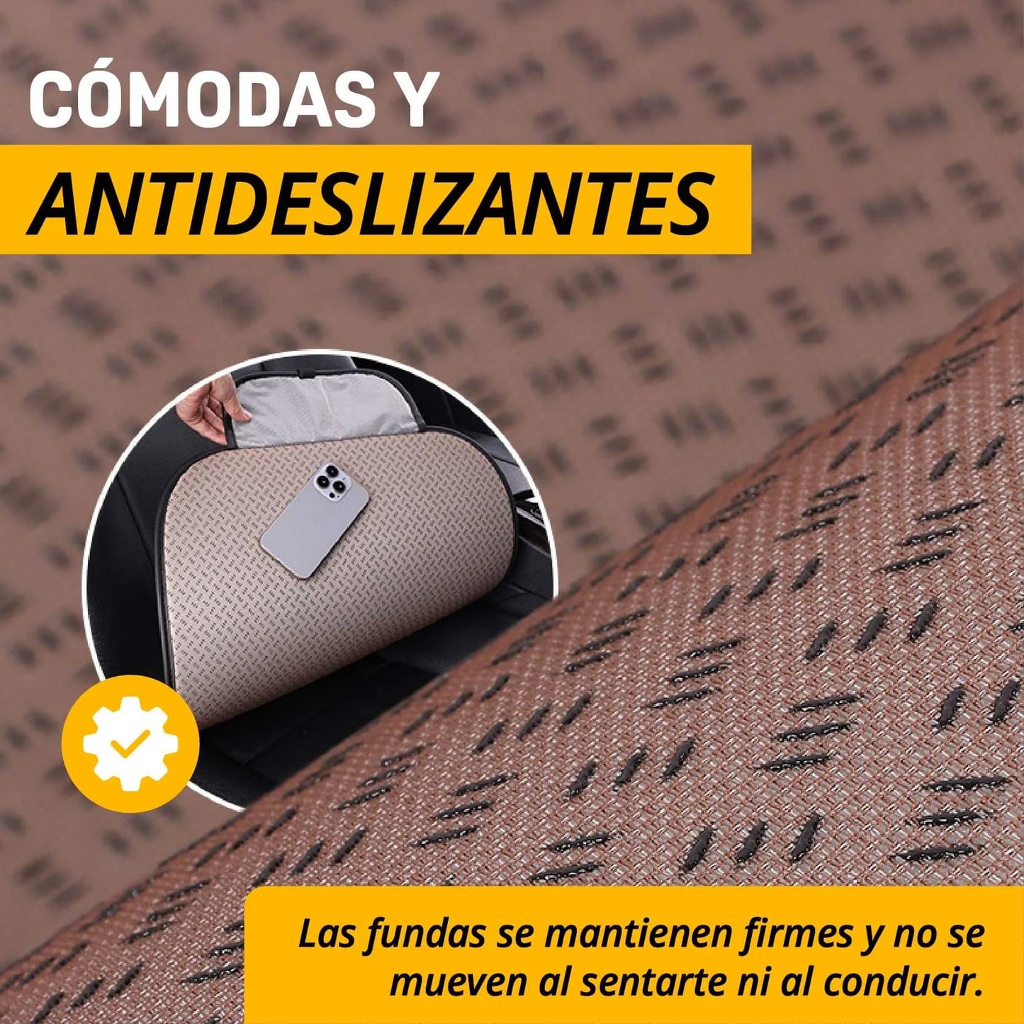 KIT FUNDAS ANTIDESLIZANTES PARA AUTOS