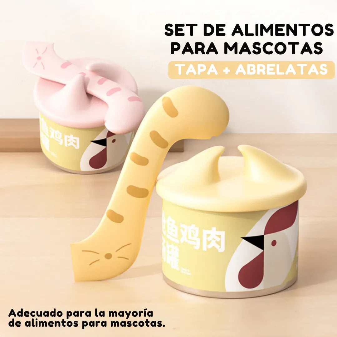 Set para Alimentos Enlatados de Mascotas