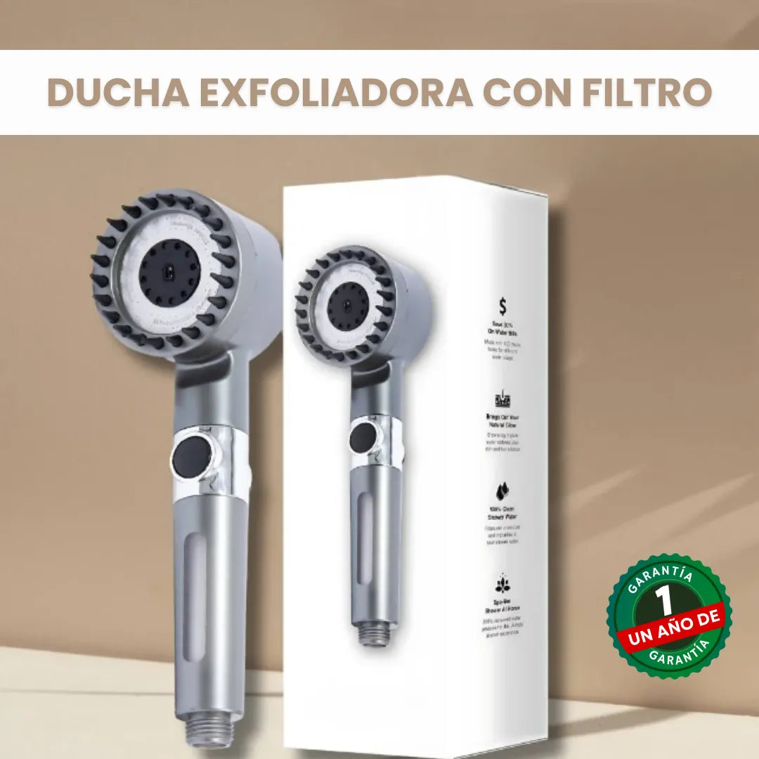 DUCHA EXFOLIADORA CON FILTRO