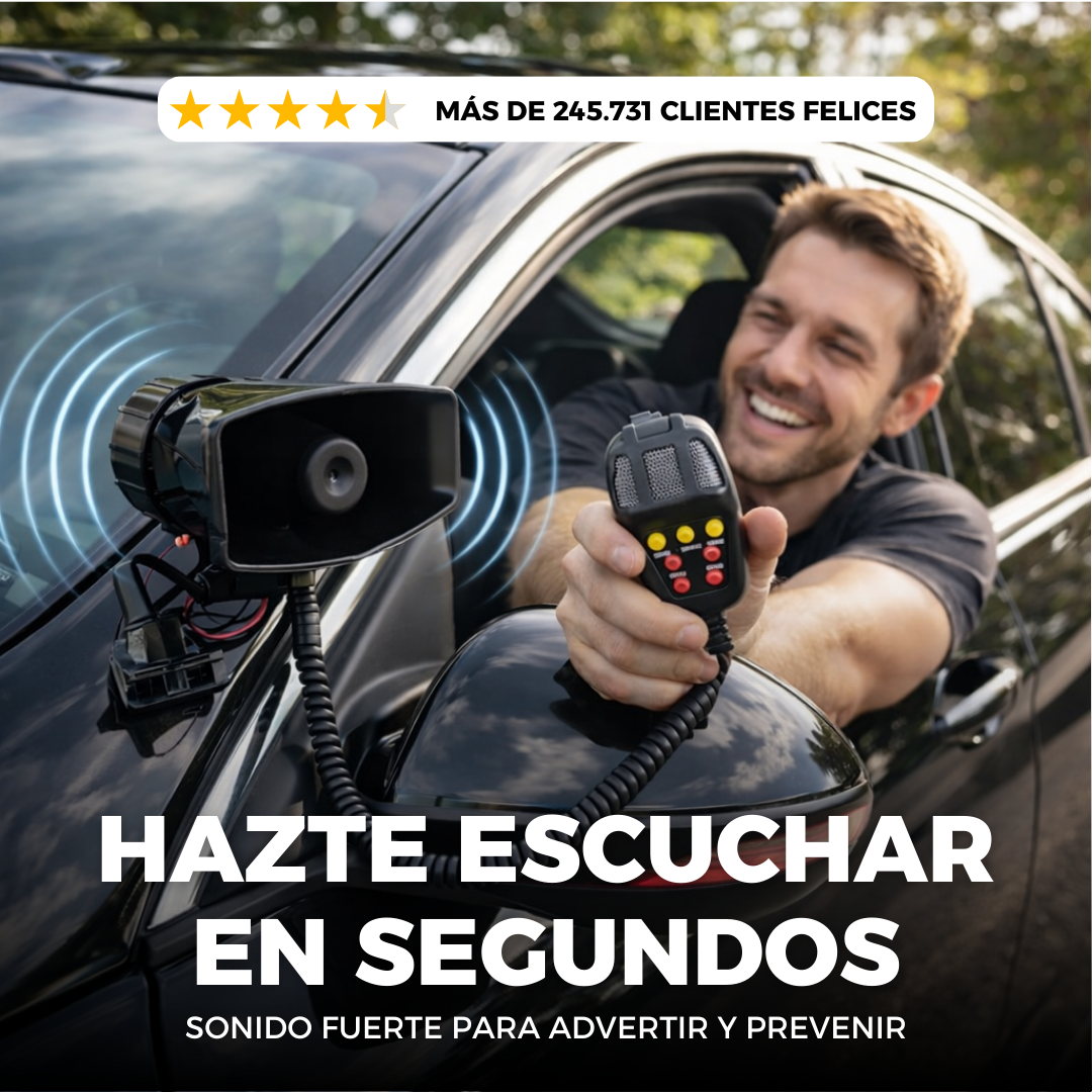 Bocina para autos: ALERTA CON POTENCIA REAL