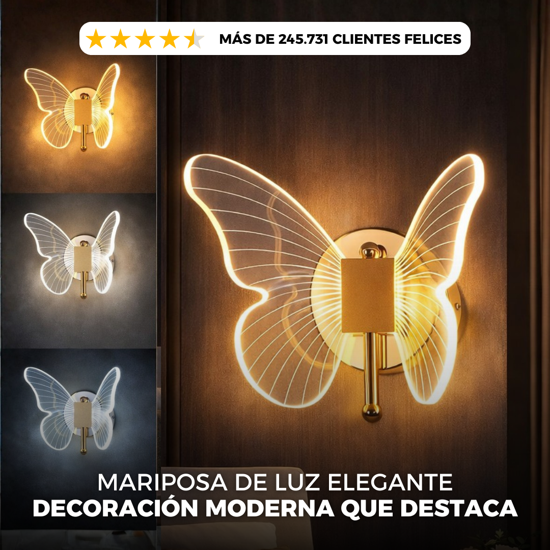 Mariposa de luz que cambia tu ambiente
