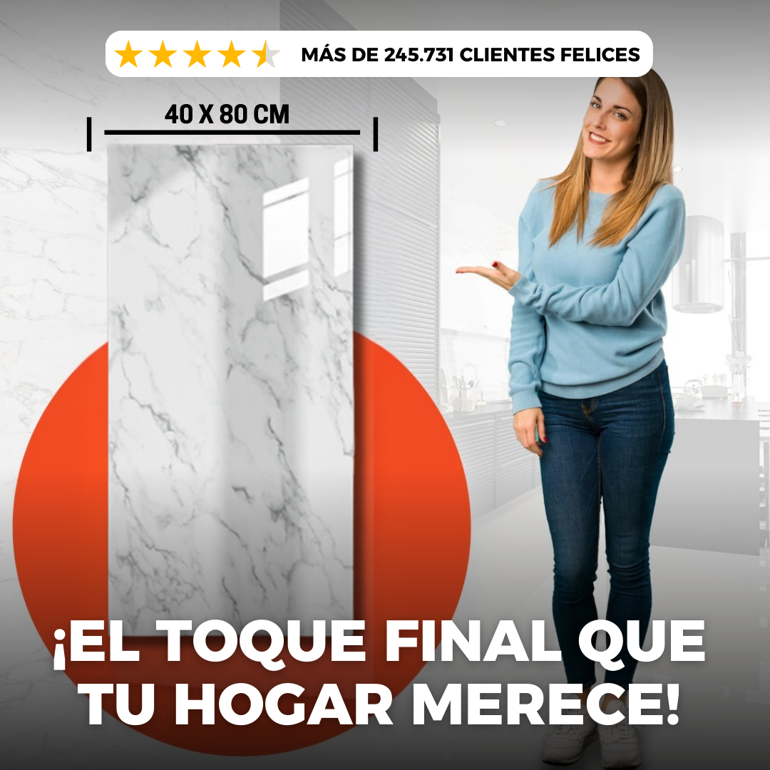 Set de Placas de mármol adhesivo