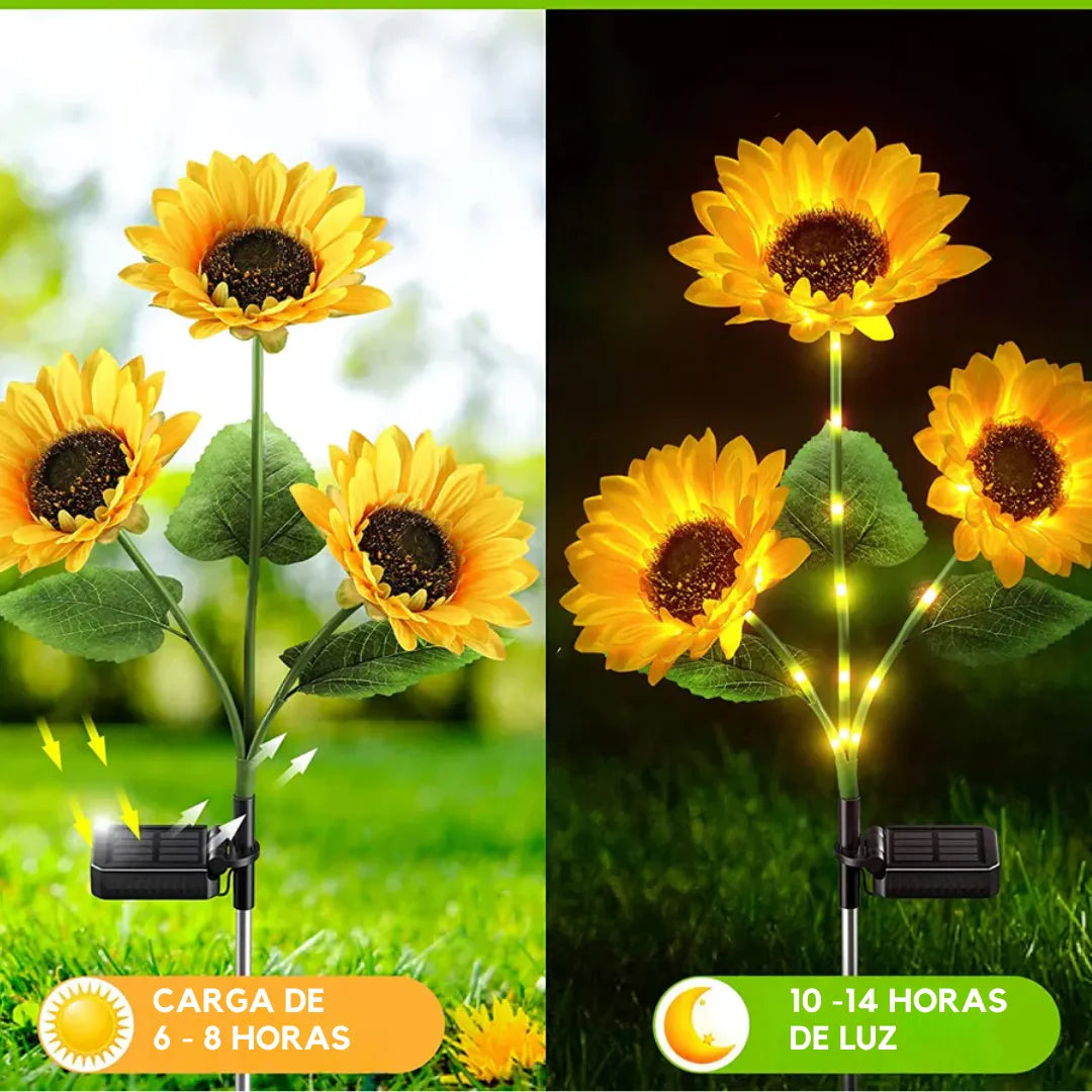Girasoles - Faroles Solares de Jardín