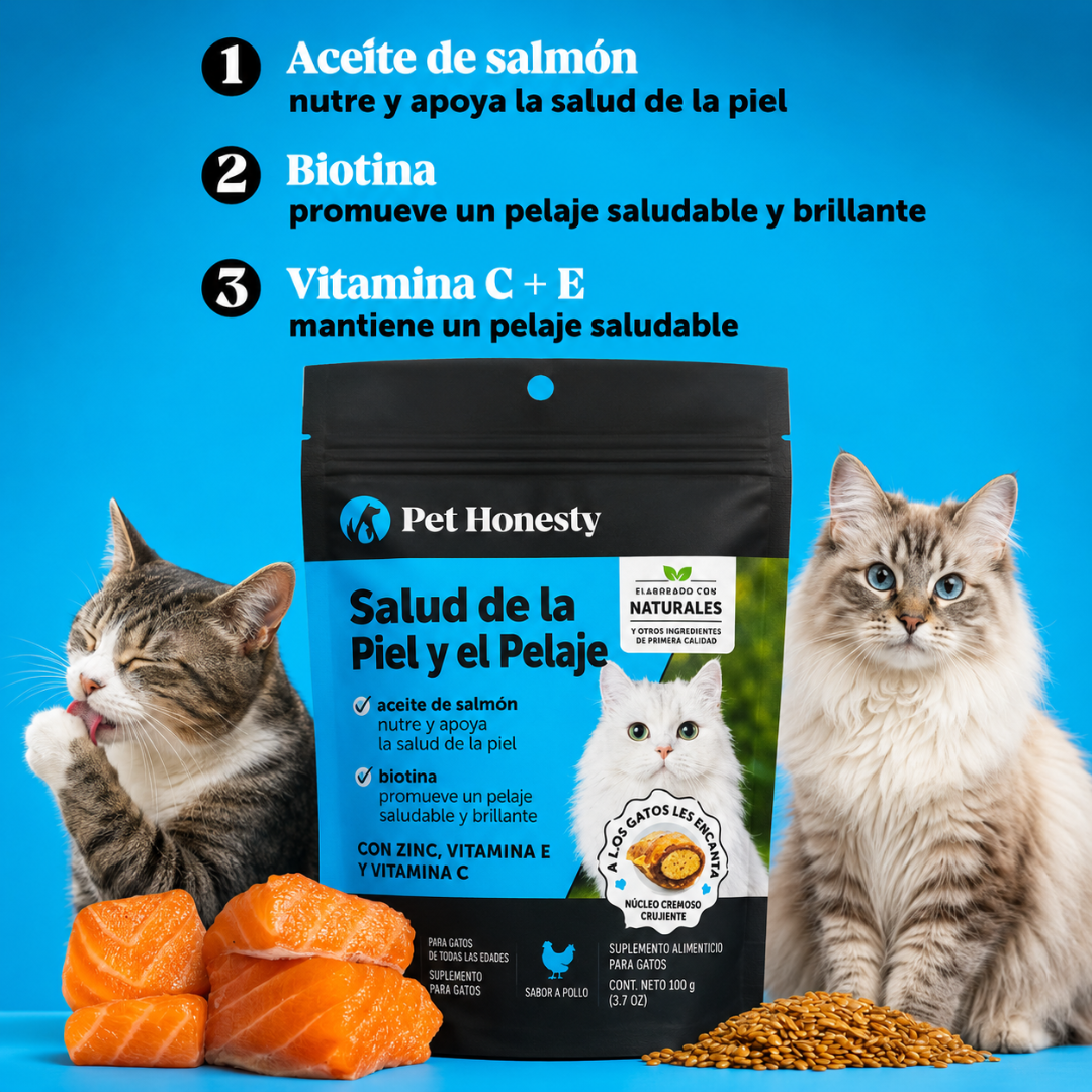 PET HONESTY: Piel más cómoda, pelaje más suave y brillante