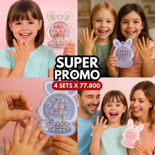 Uñas para niñas + pulsera