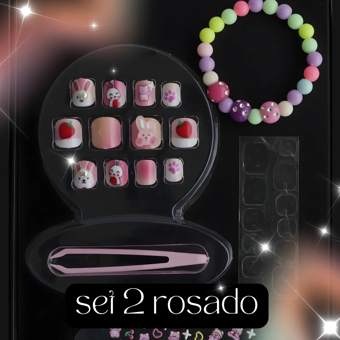 Uñas para niñas + pulsera