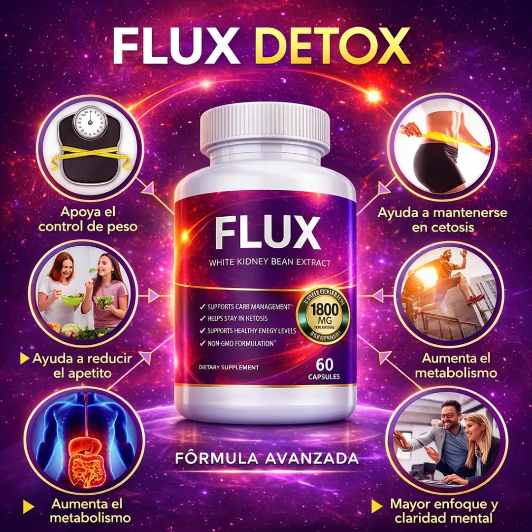 FLUX: Limpieza interna en cápsulas para bajar carbohidratos