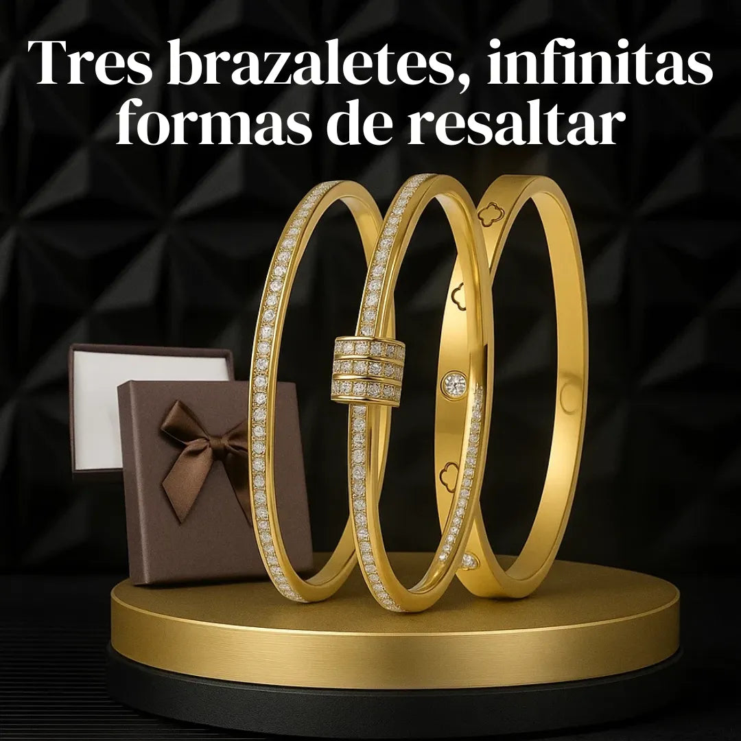 Set Brazaletes Cartier Trinidad de Poder