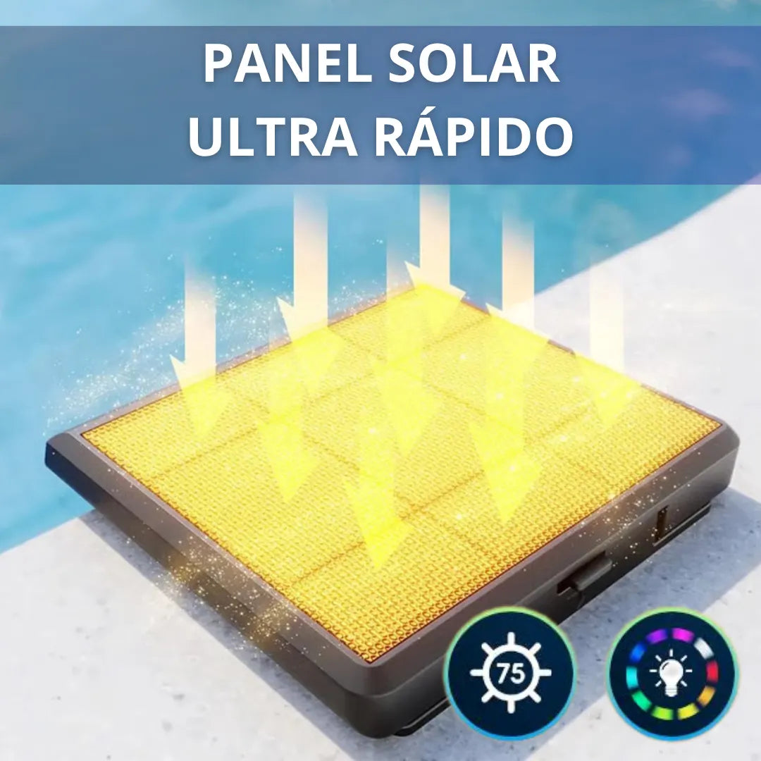 Lámpara solar para piscina, lámpara LED RGB para piscina