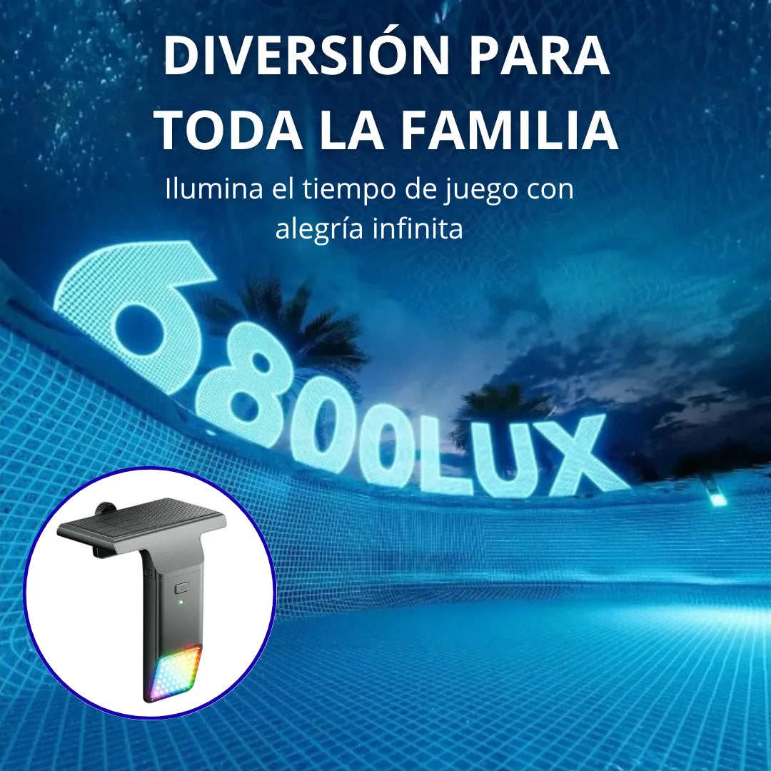 Lámpara solar para piscina, lámpara LED RGB para piscina
