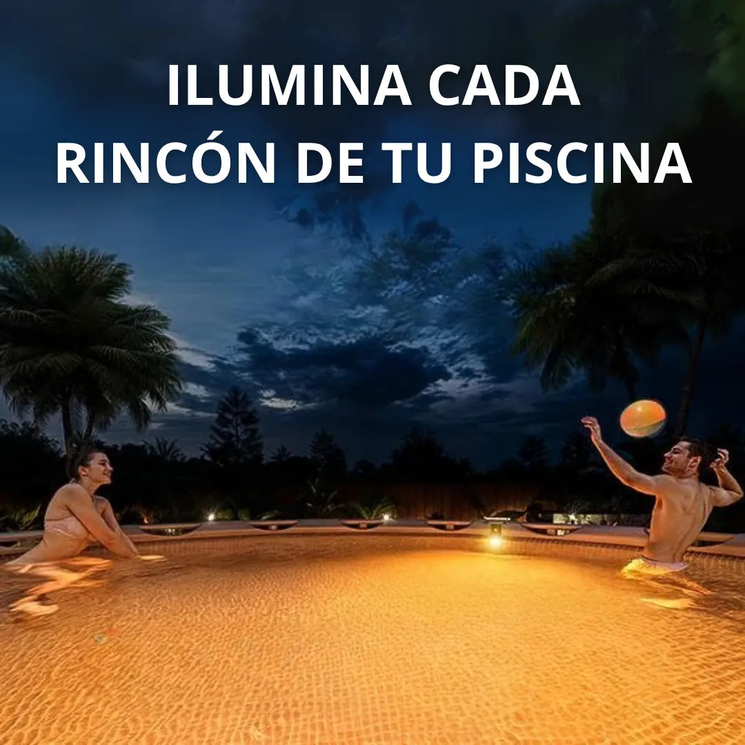 Lámpara solar para piscina, lámpara LED RGB para piscina