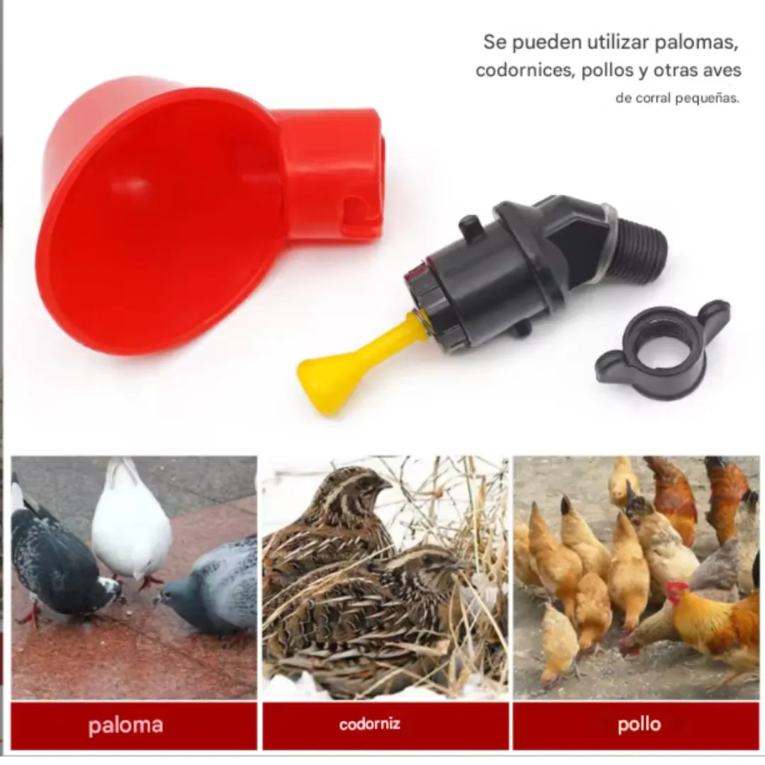 Agua Siempre Lista: Bebedero con niple para Aves