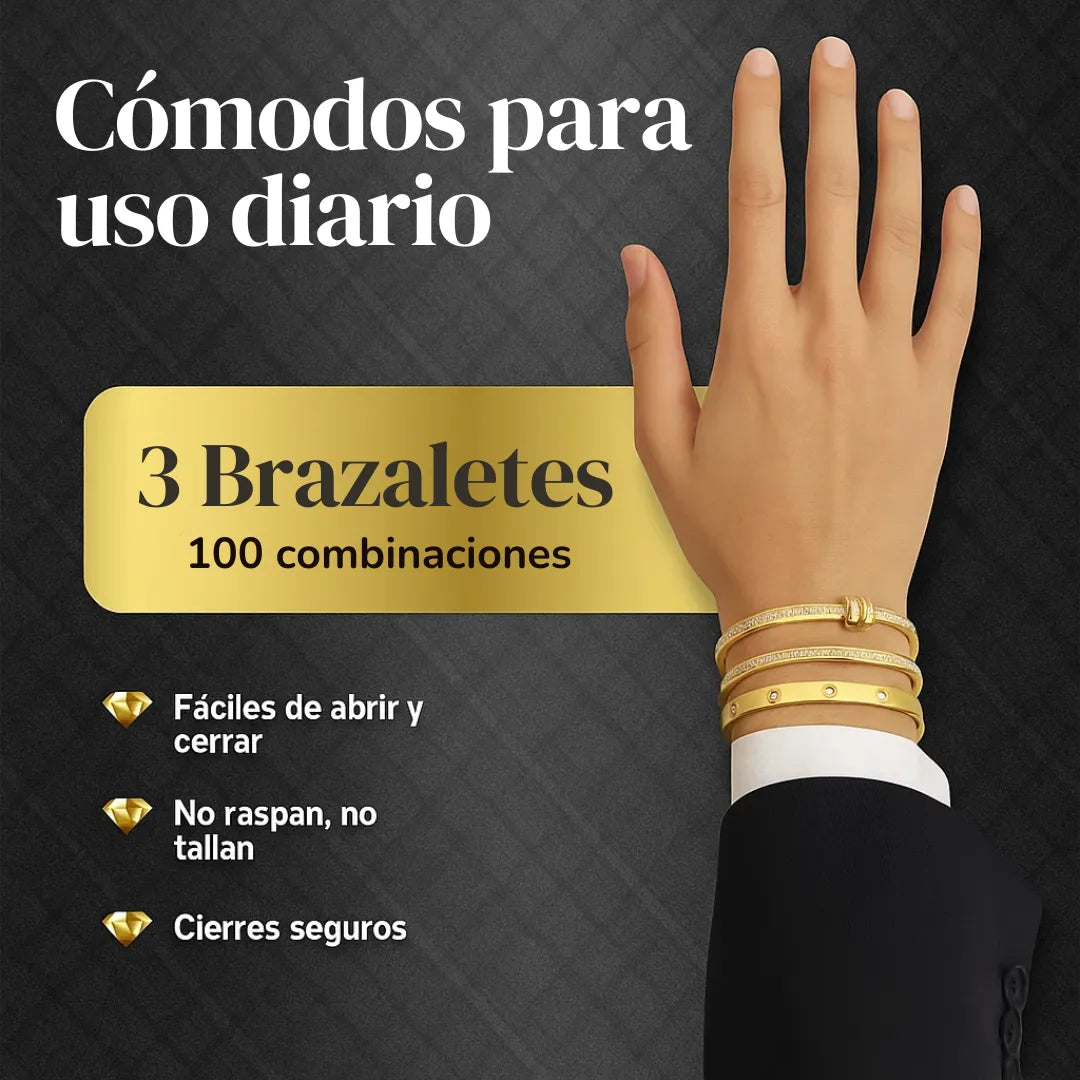 Set Brazaletes Cartier Trinidad de Poder