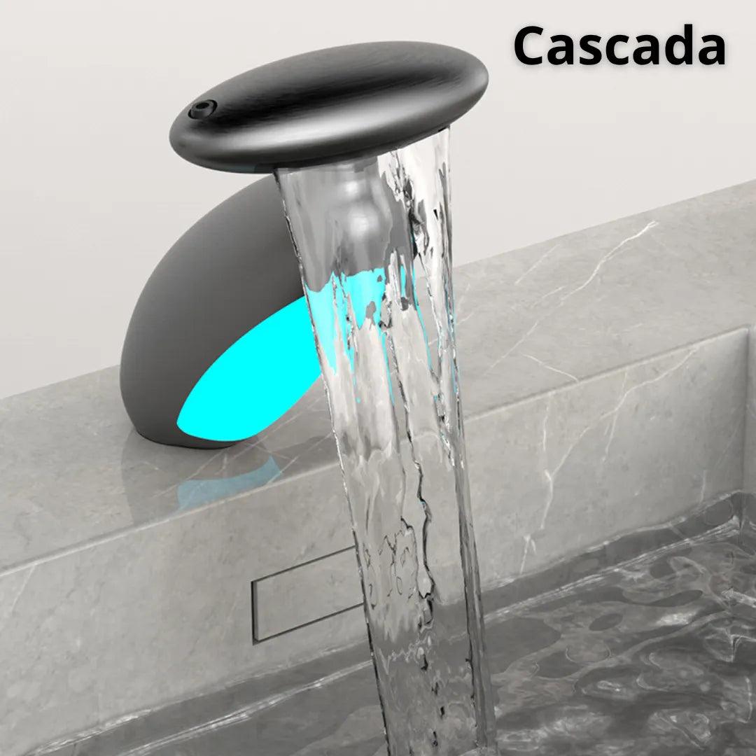 Grifo 4 en 1 multifuncional, grifo de agua caliente y fría con luz led