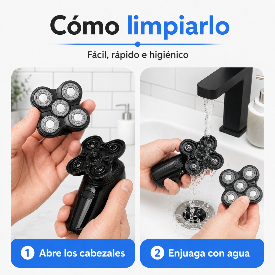 Kit Afeitadora 5 en 1 - Cabeza, Cara y Cuerpo