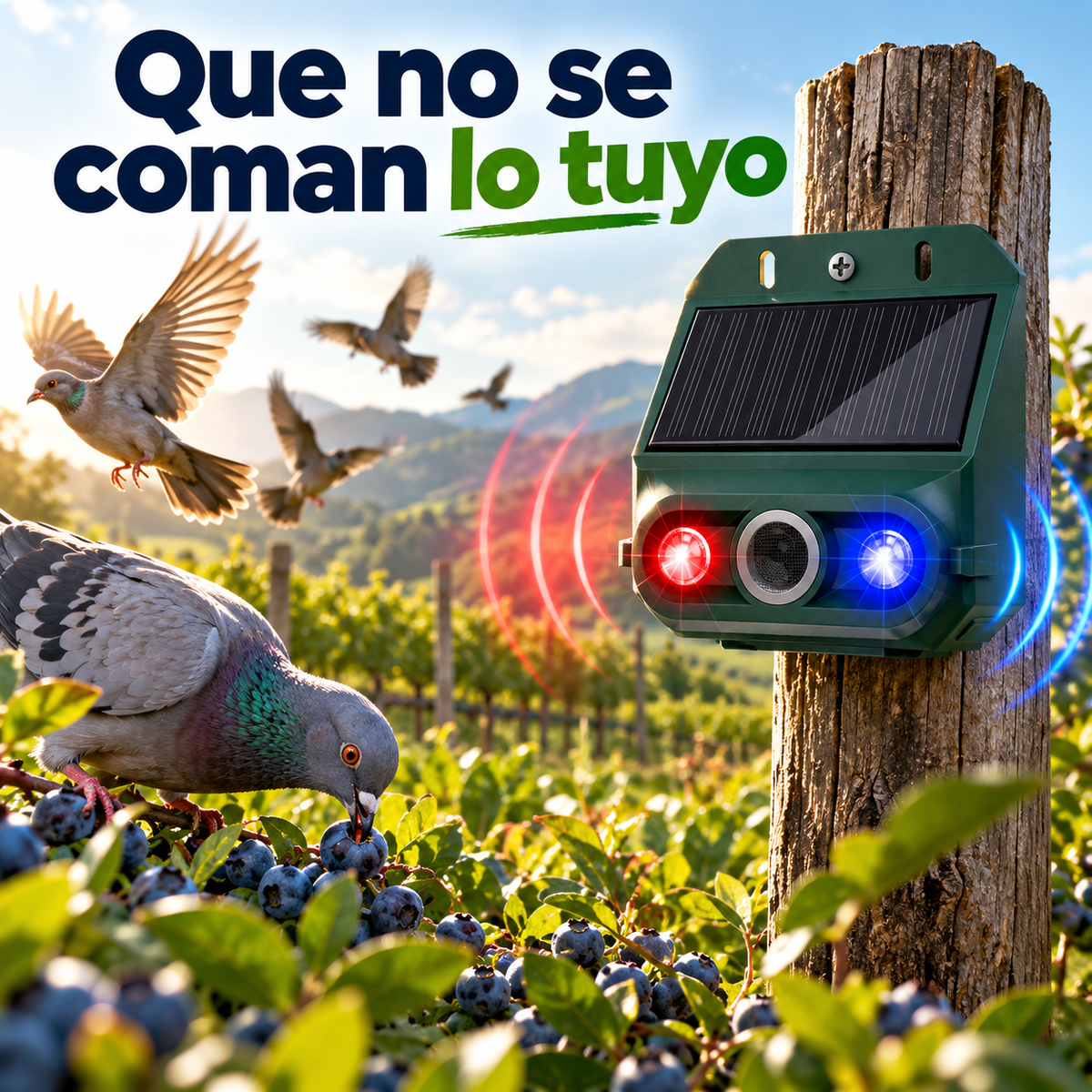 Ahuyentador de Pared Sonico Antiaves
