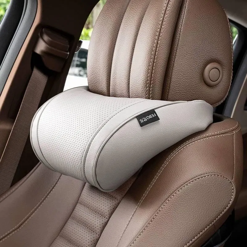 Almohada de cervical de cuero para Carro – Maneja Cómodo Todo el Día