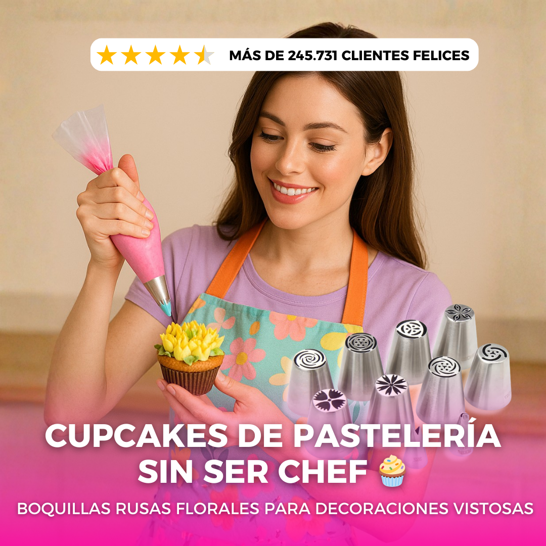 Boquillas Rusas: Flores Perfectas con Solo Presionar 🧁🌸