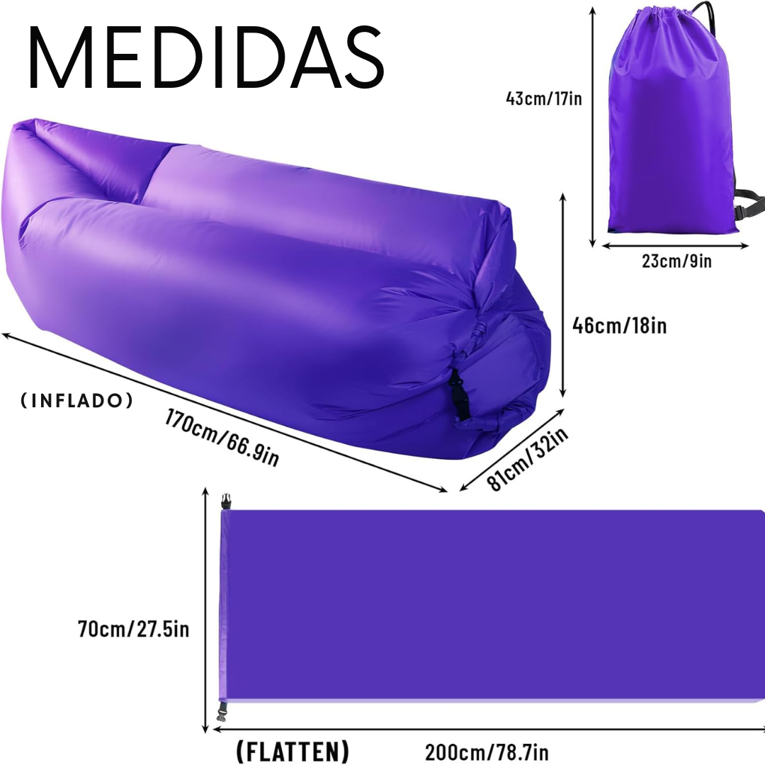 COLCHÓN INFLABLE PORTÁTIL