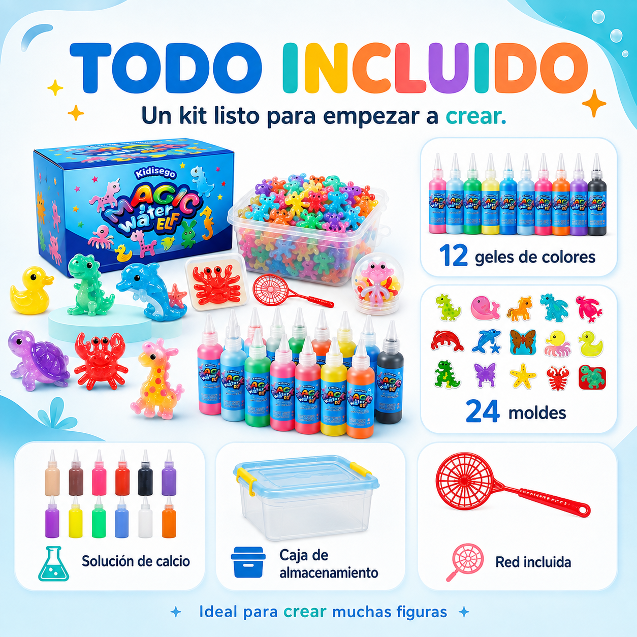 1 Kit de Figuritas Mágicas de Gel