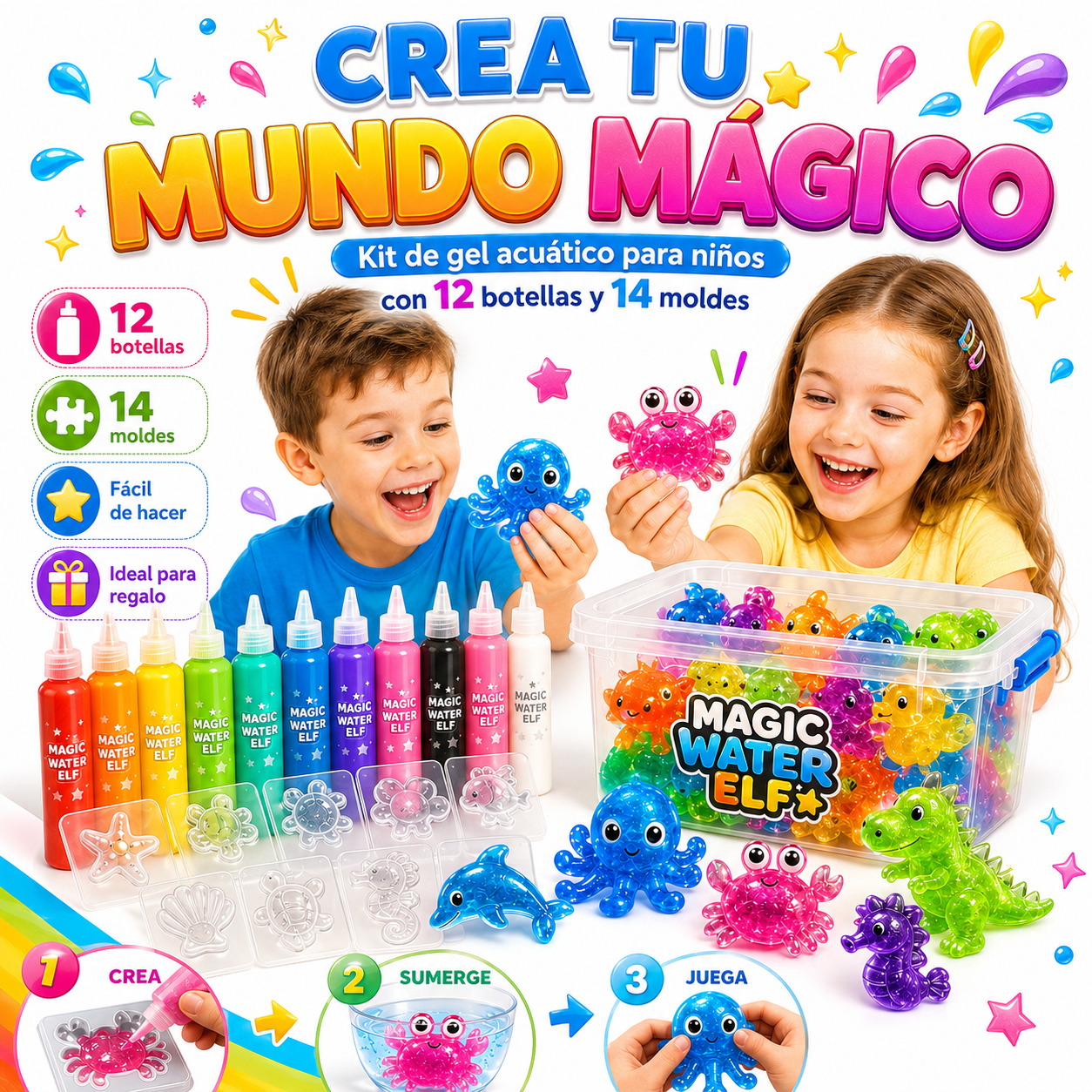 1 Kit de Figuritas Mágicas de Gel