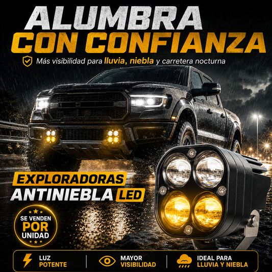 EXPLORADORAS ANTINIEBLA: Tu carro listo en cualquier momento