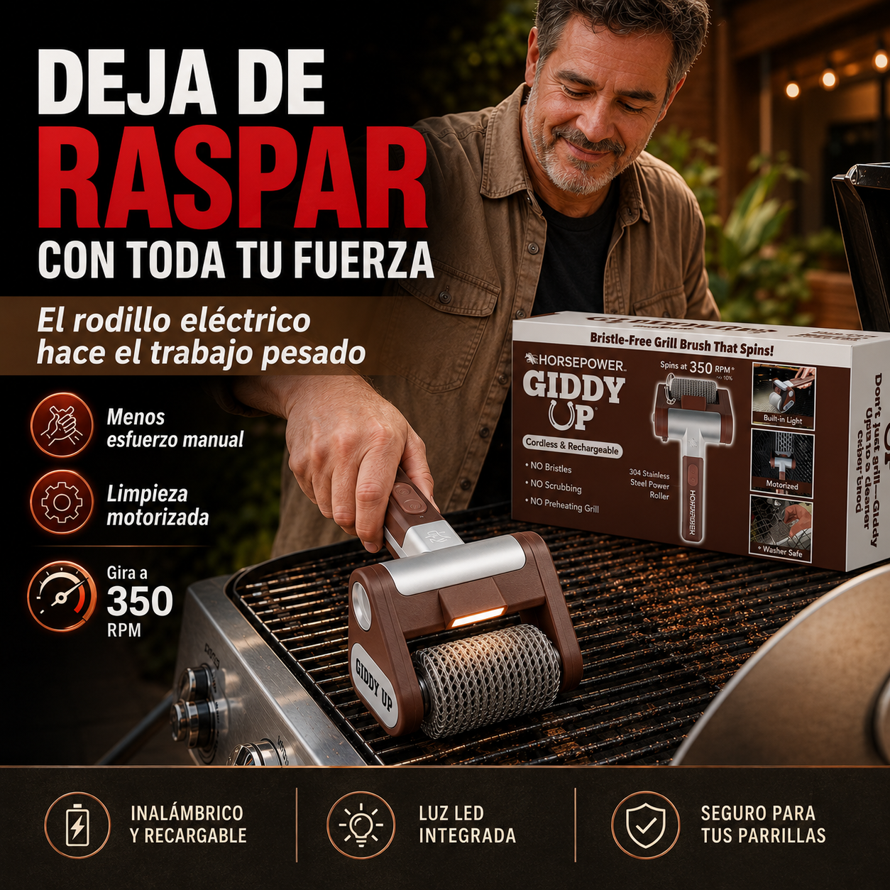 CEPILLO ELÉCTRICO: LIMPIA HASTA EL ÚLTIMO RESIDUO
