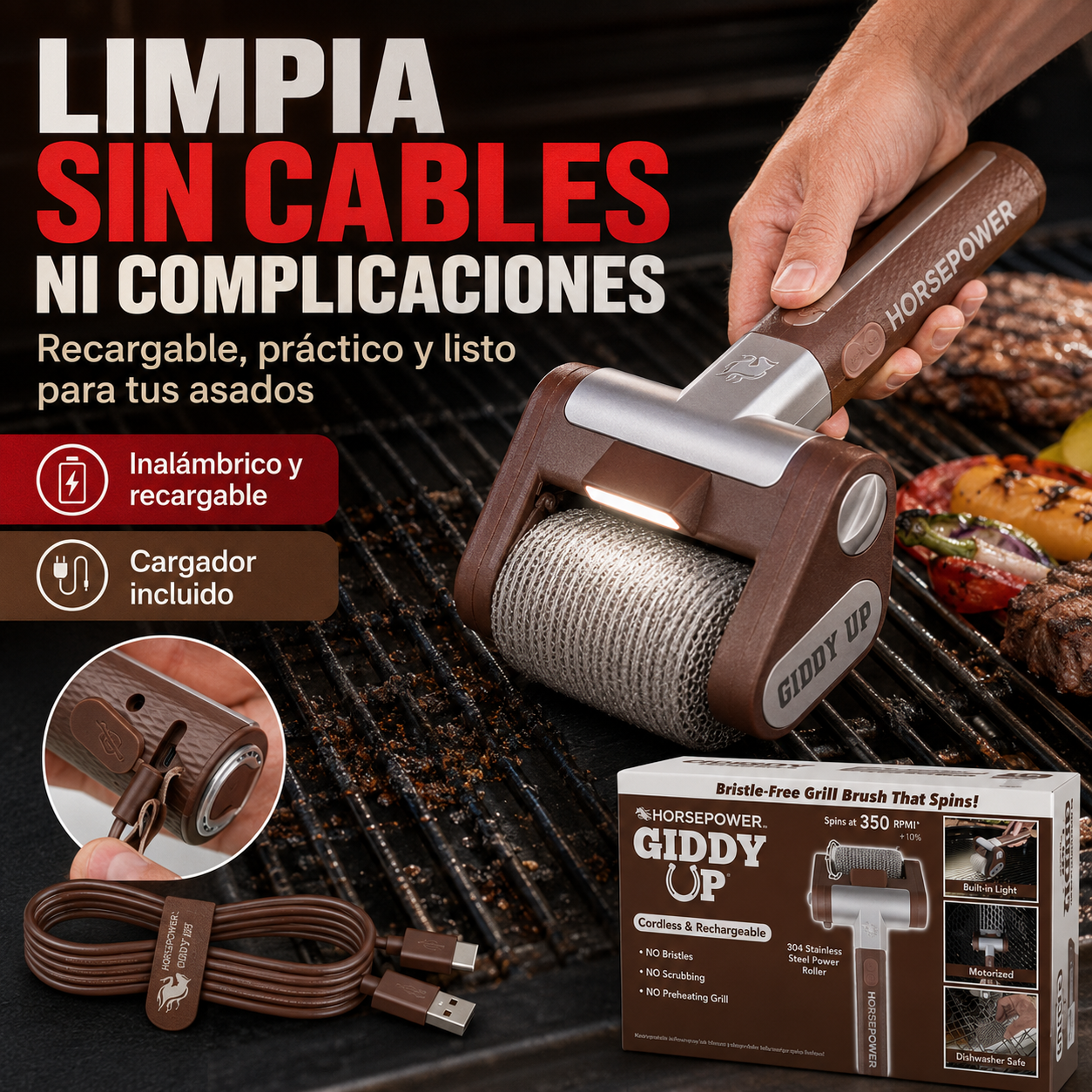 CEPILLO ELÉCTRICO: LIMPIA HASTA EL ÚLTIMO RESIDUO