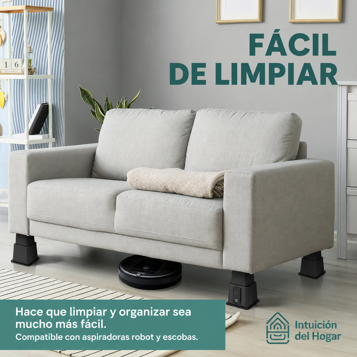 ELEVADORES DE CAMA CON TOMA CORRIENTE Y USB