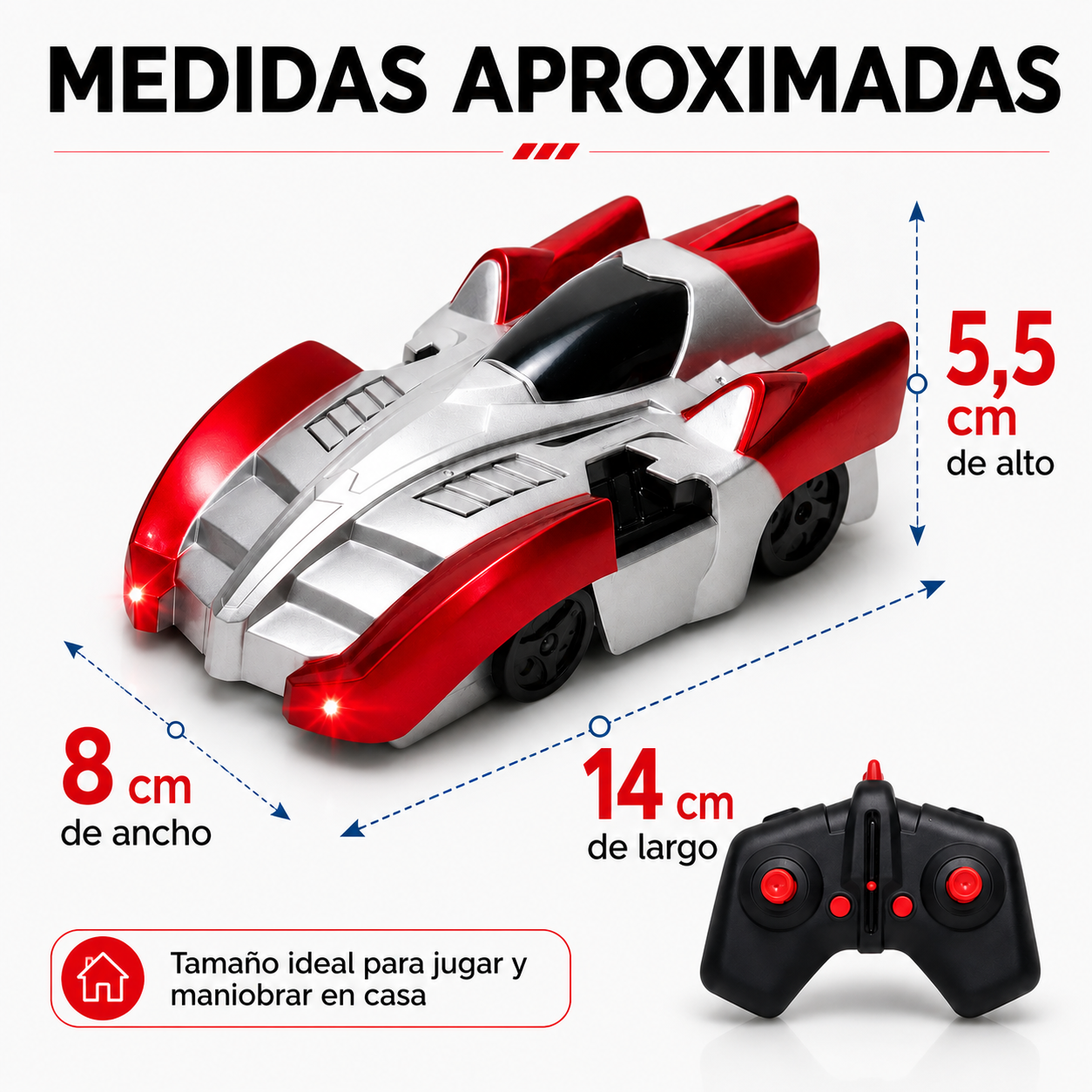 CARRITO ANTIGRAVEDAD TREPA PAREDES 360°