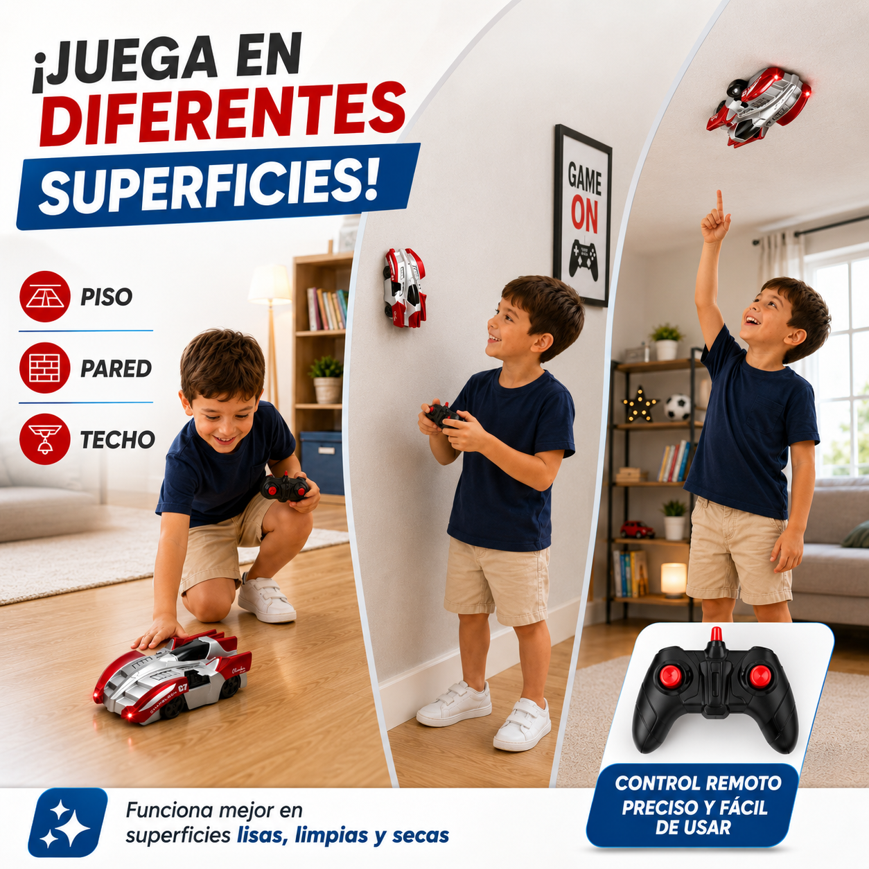 CARRITO ANTIGRAVEDAD TREPA PAREDES 360°