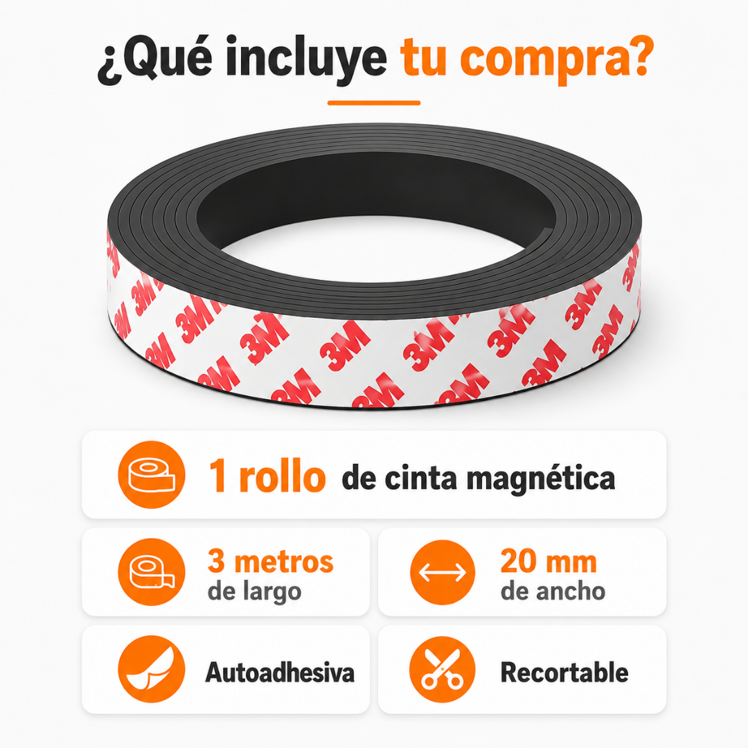 Cinta magnética autoadhesiva 3M