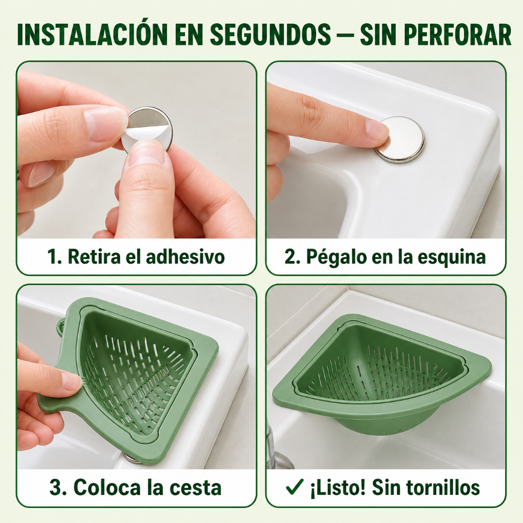 Colador de cocina para residuos