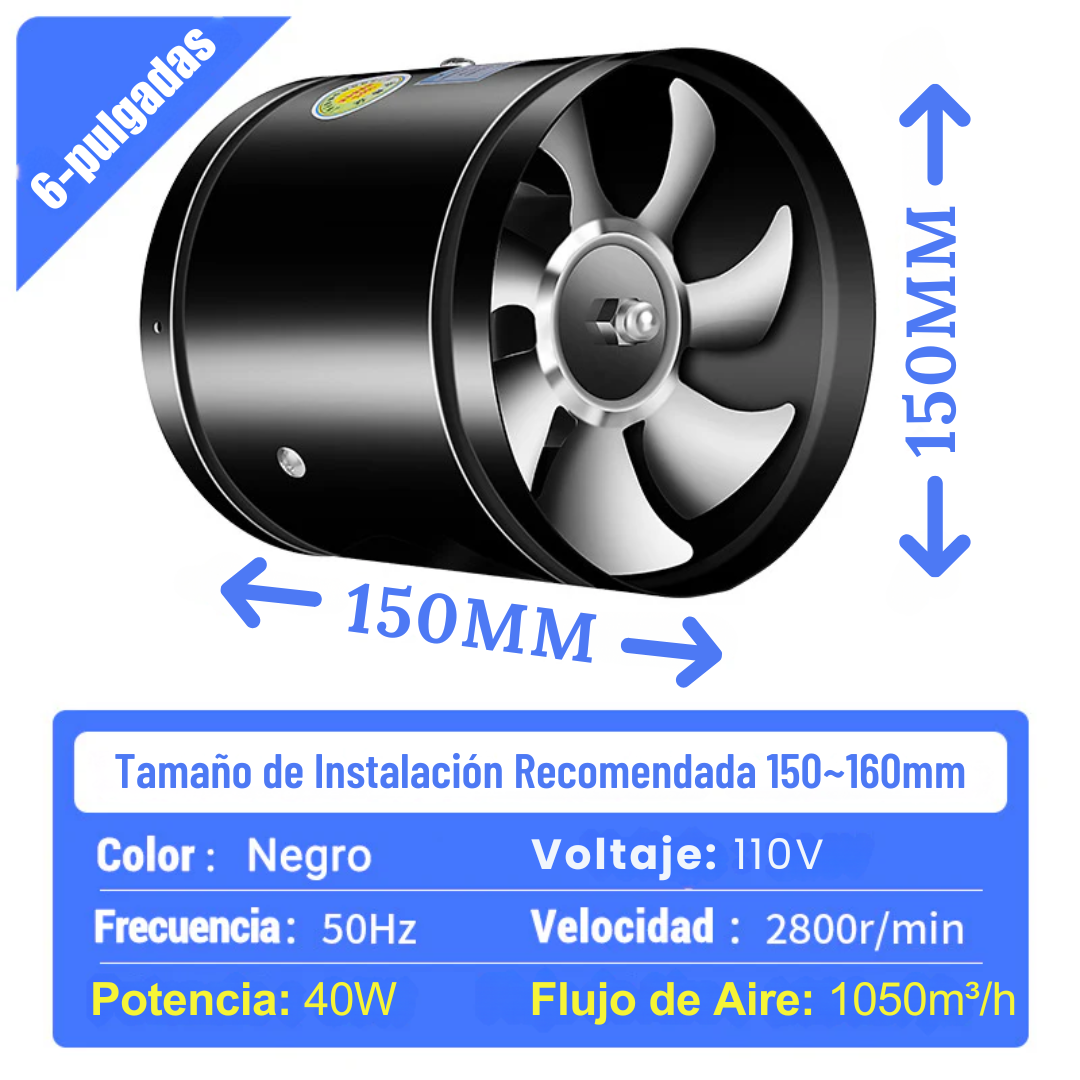 Extractor de aire silencioso - XM5