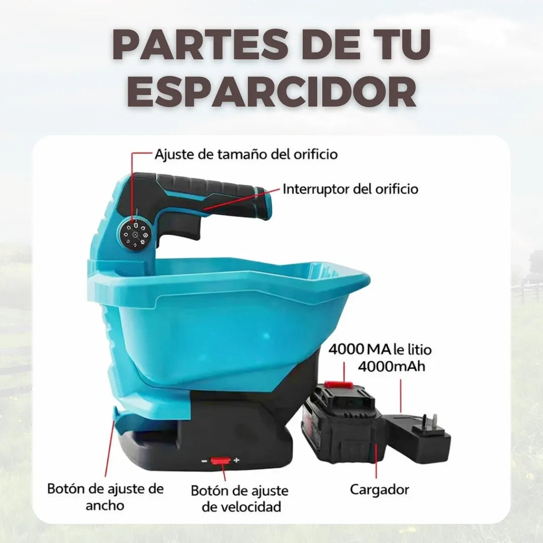 Esparcidor Inalámbrico de 6 Velocidades