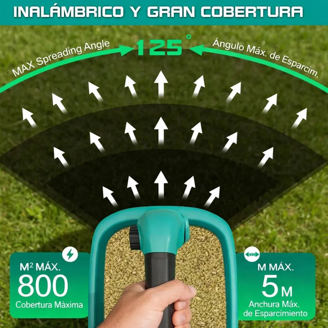 Esparcidor Inalámbrico de 6 Velocidades