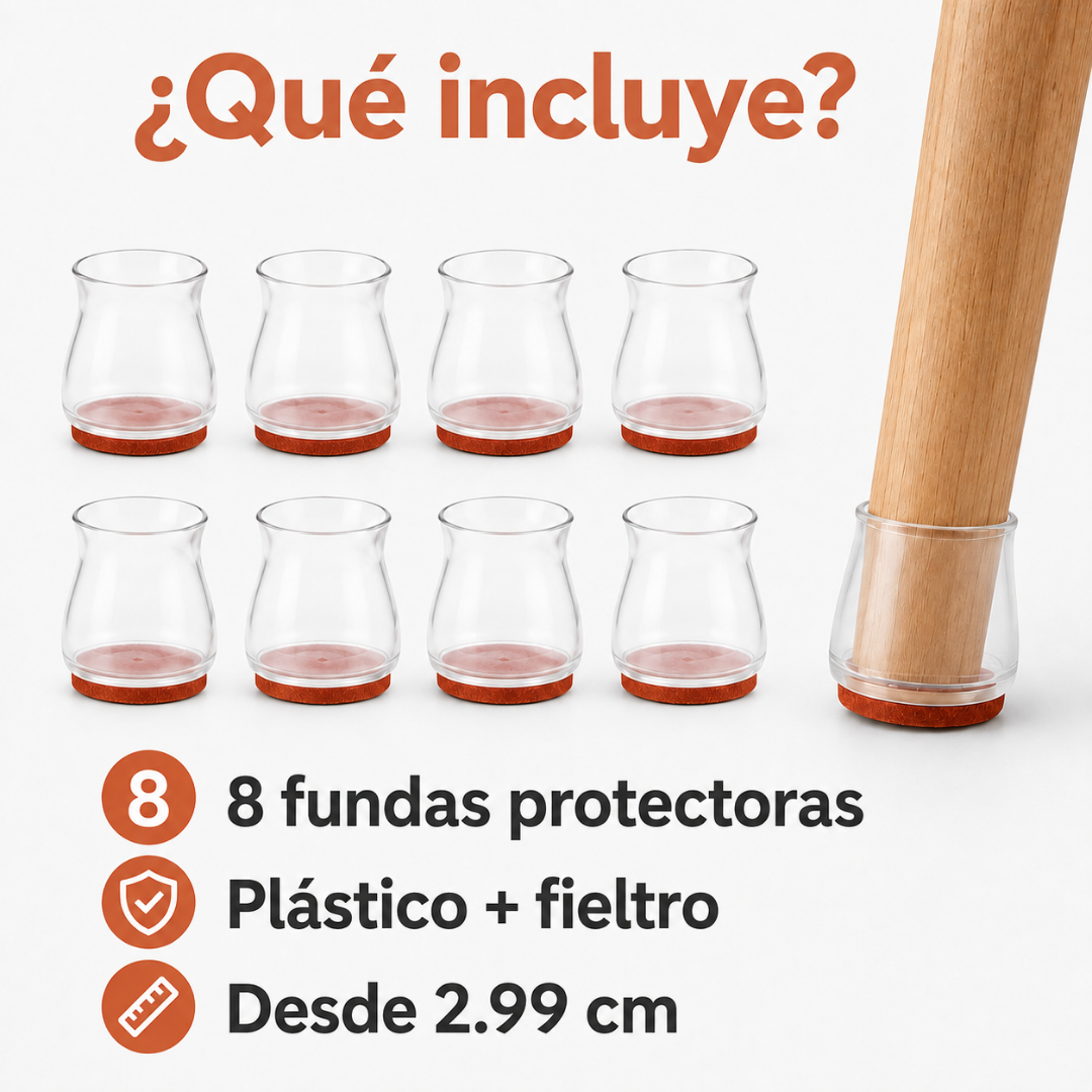 Fundas silenciosas para patas de mesas y sillas