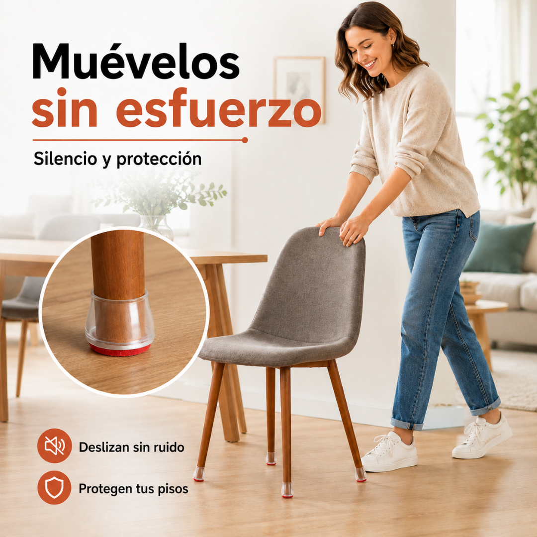 Fundas silenciosas para patas de mesas y sillas