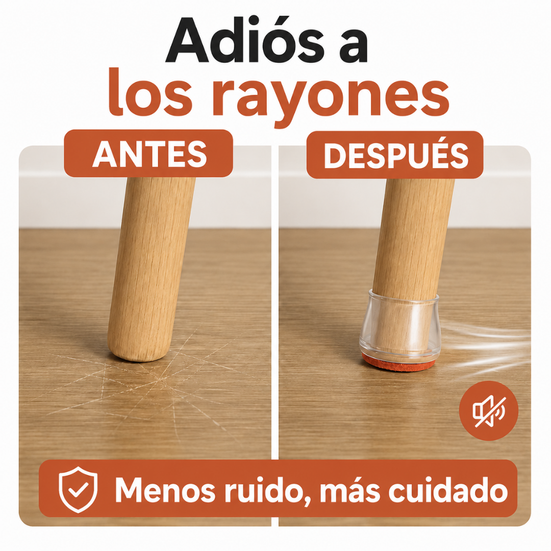 Fundas silenciosas para patas de mesas y sillas