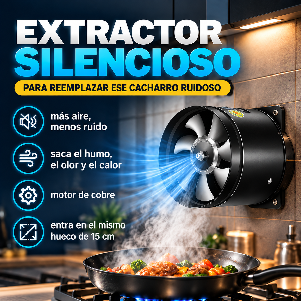 EXTRACTOR SILENCIOSO: jubila ese extractor que ya no rinde