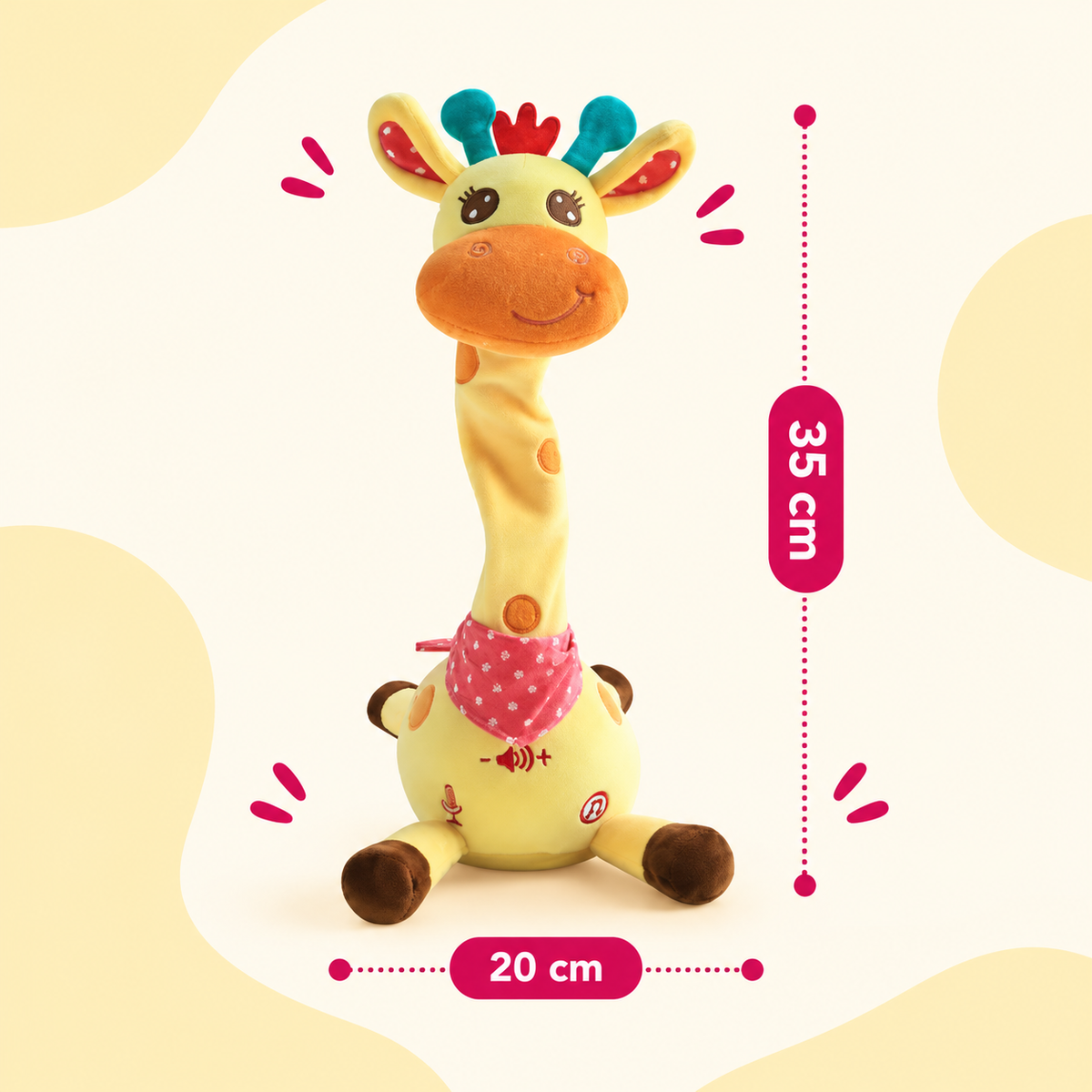 Jirafa de Peluche Interactiva — Canta, Baila y Repite