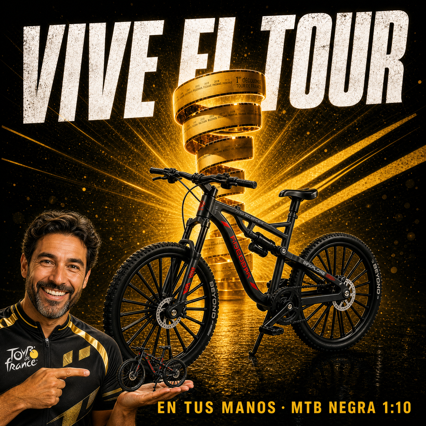 Bicicleta MTB coleccionable - Acompaña el Tour de Francia